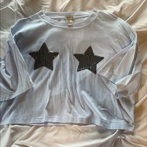 F21 star crop top